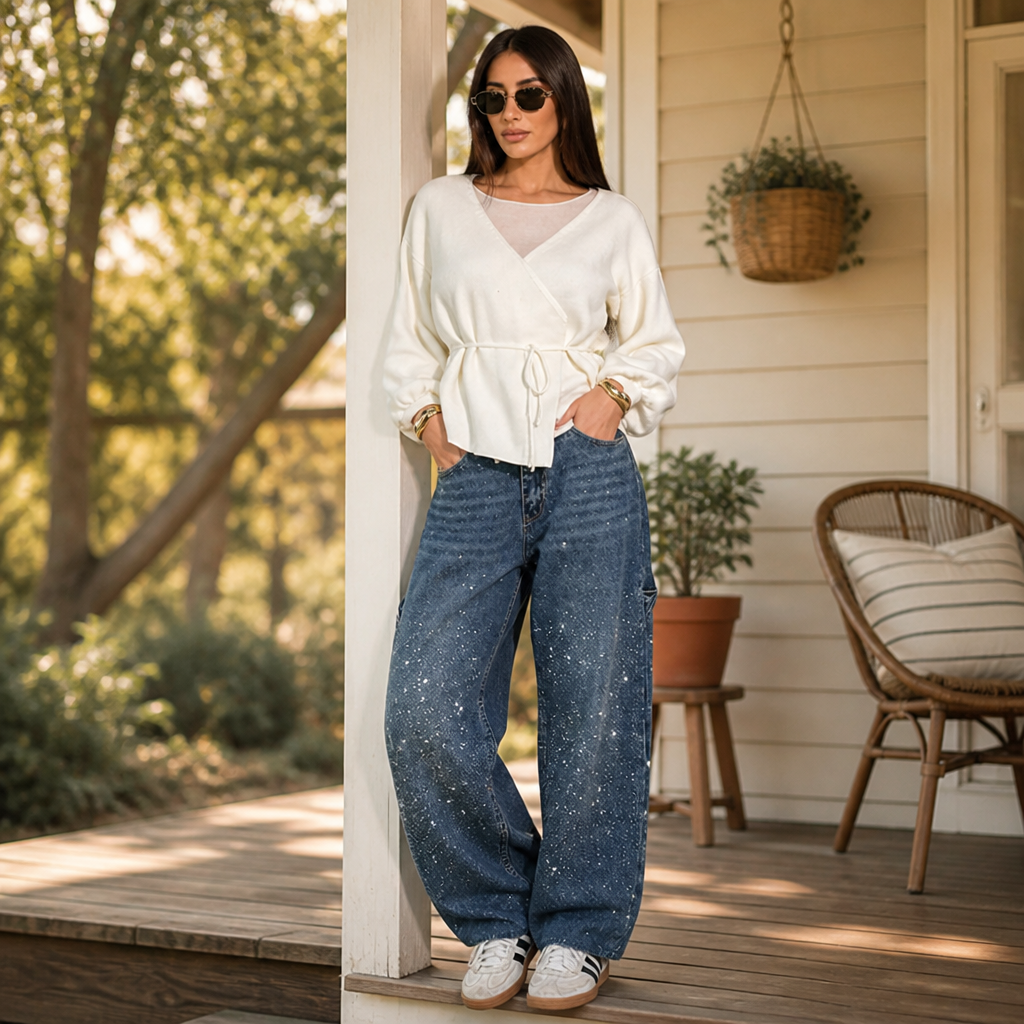 LustraDenim™ — Unleash Radiant Confidence in Jeans That Move and Shine with You
