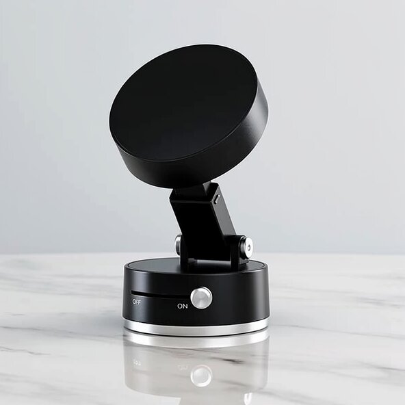 Car Phone Mount with Suction Base | Magnetic Grip | Flexible, Rotatable, and Foldable | Magnevo