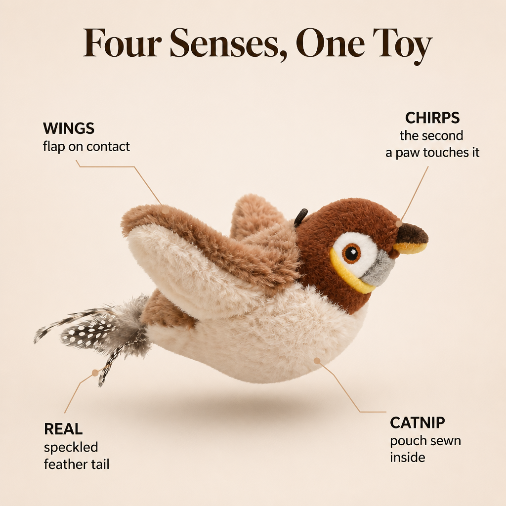 FeralFlicker™ — Ignite Your Indoor Cat's Hunting Instinct With a Single Paw Tap