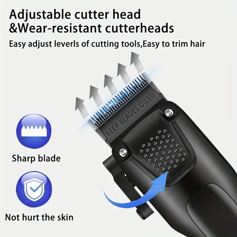 Ultimate Grooming Trio: Wireless Hair & Beard Trimming Set