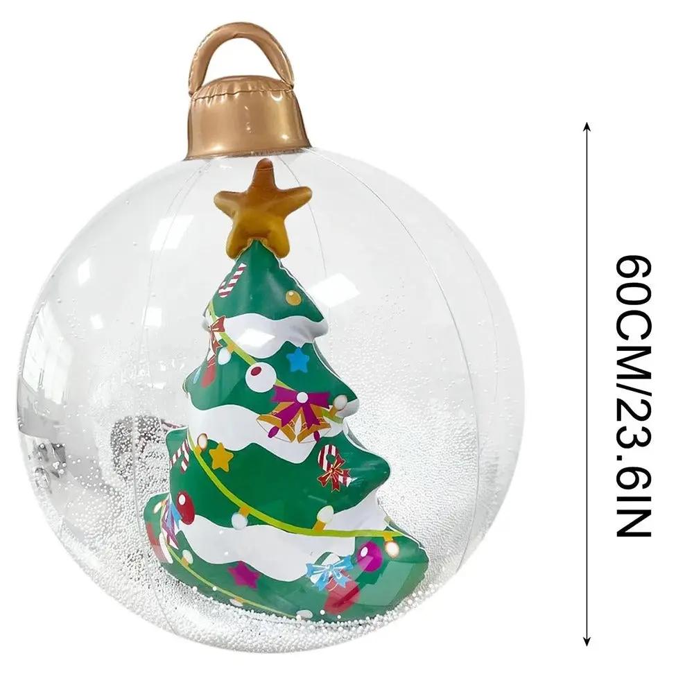 Inflatable Holiday Ball with Light — Controlled Remotely via Remote Control