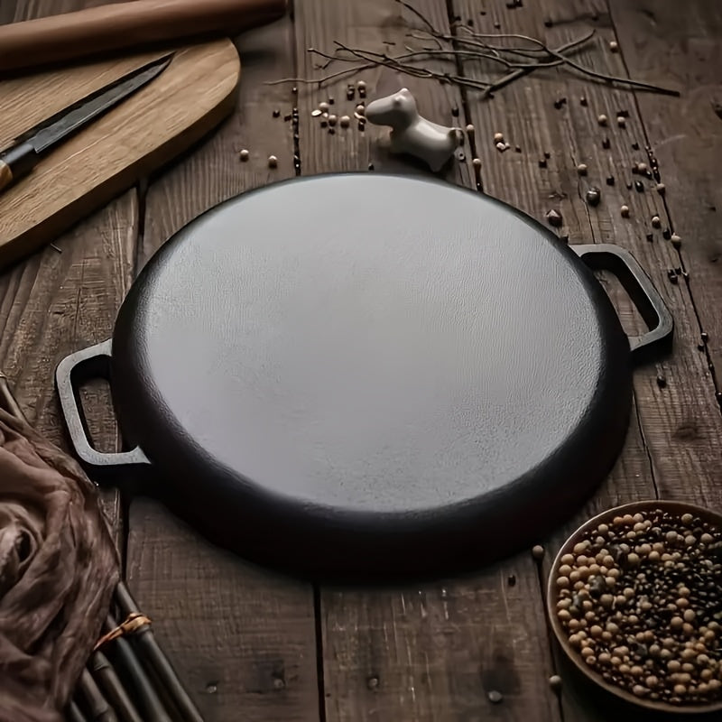 Versatile Cast Iron Griddle for Perfectly Even Cooking