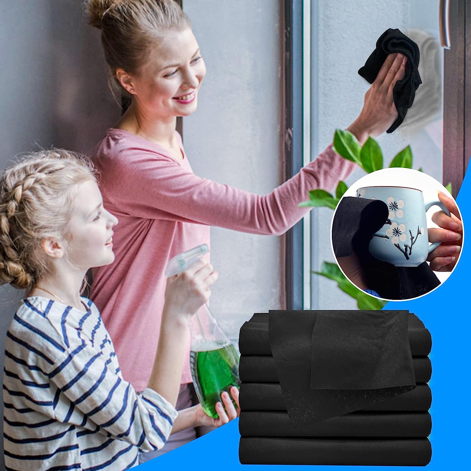 ClearMist™ UltraClean Cloth — Reveal Flawless Shine Without Lifting a Finger