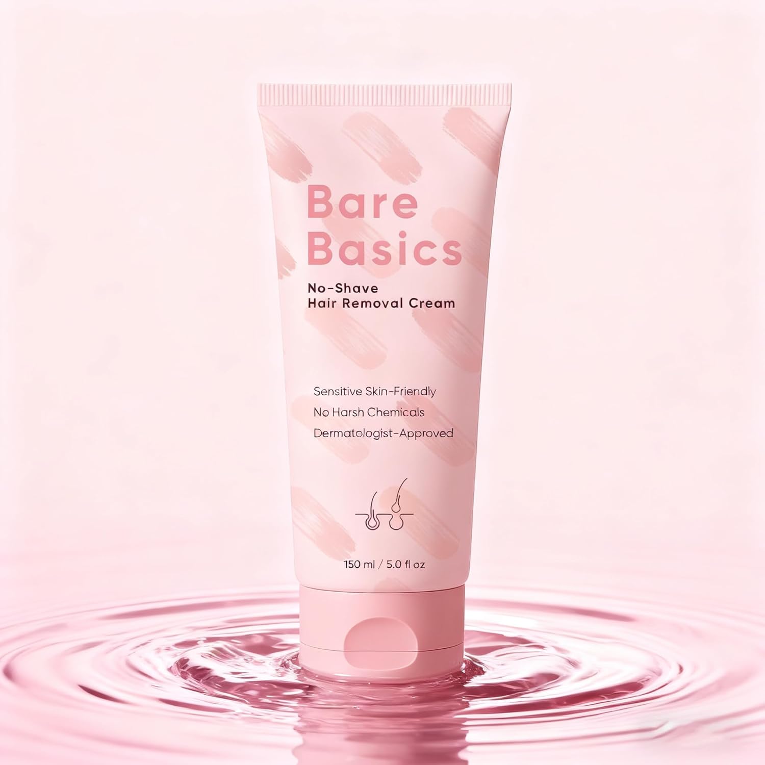 BareBasic™ No-Shave Hair Removal Cream — Smooth, Silky Skin in Minutes Without the Pain or Irritation