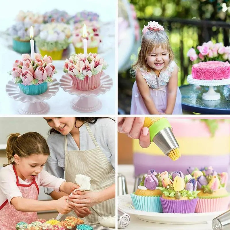 FloraFrost™ Tulip Nozzle Set — Transform Every Dessert into a Stunning Edible Masterpiece