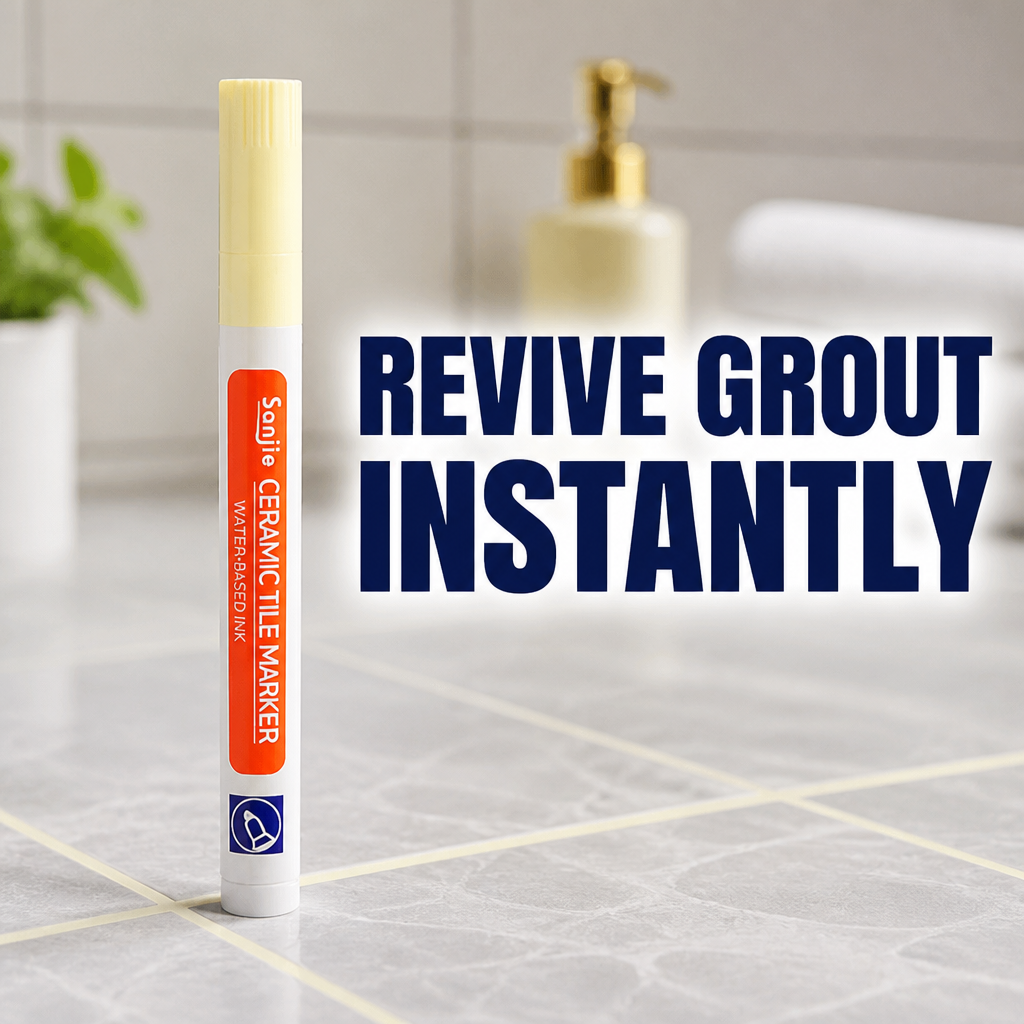 PureSeal™ Grout Renewal Pen — Instantly Revive Grout and Lock Out Mold for a Spotless, Proud Home