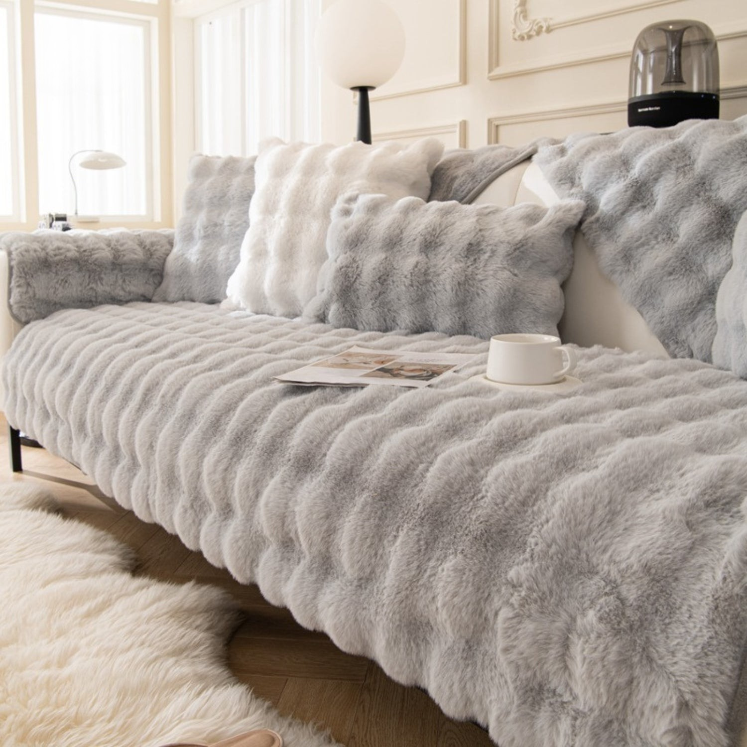 CuddleGuard™ — Wrap Your Sofa in Unshakable Cozy Armor Against Claws and Spills