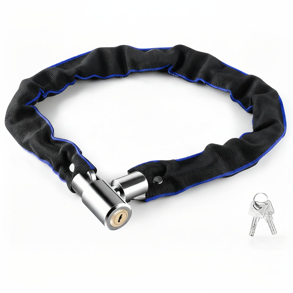 IronGuard - Heavy-Duty Bike Chain Lock with Lighter Companion
