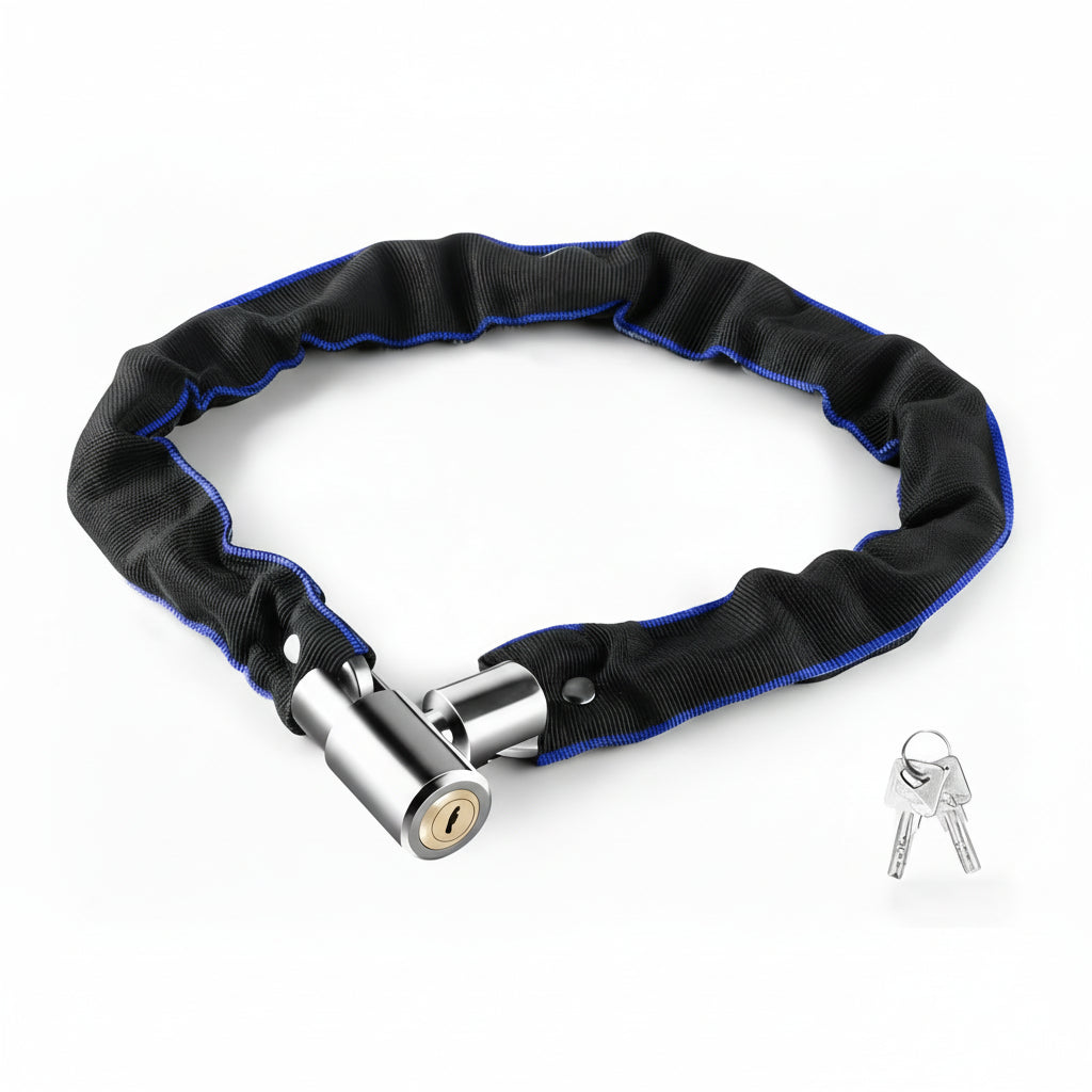 IronGuard - Heavy-Duty Bike Chain Lock with Lighter Companion