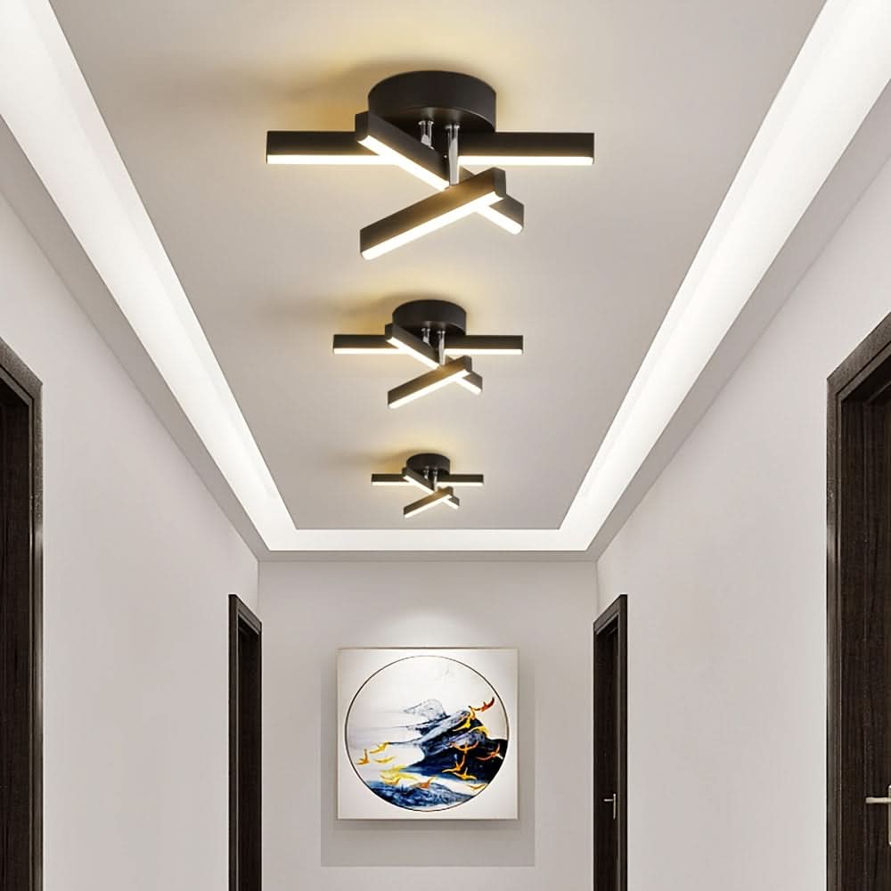 Contemporary Three-Color LED Ceiling Lamp