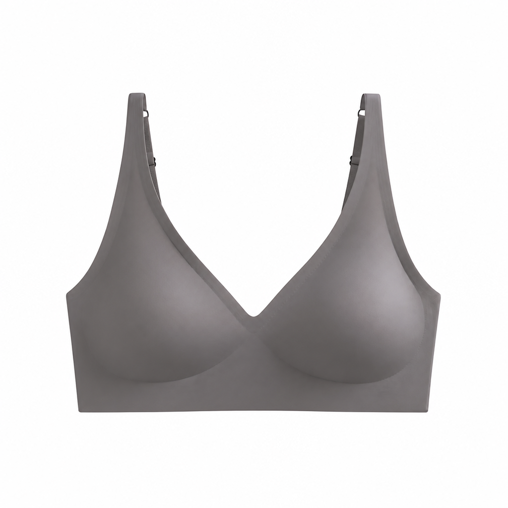 SilkenEase™ – Wire-Free V-Neck Comfort Bra, Invisible Fit