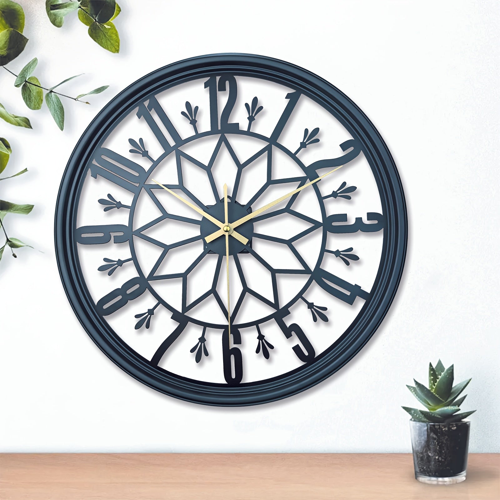 Elegance in Time – Quiet Vintage Metal Wall Clock