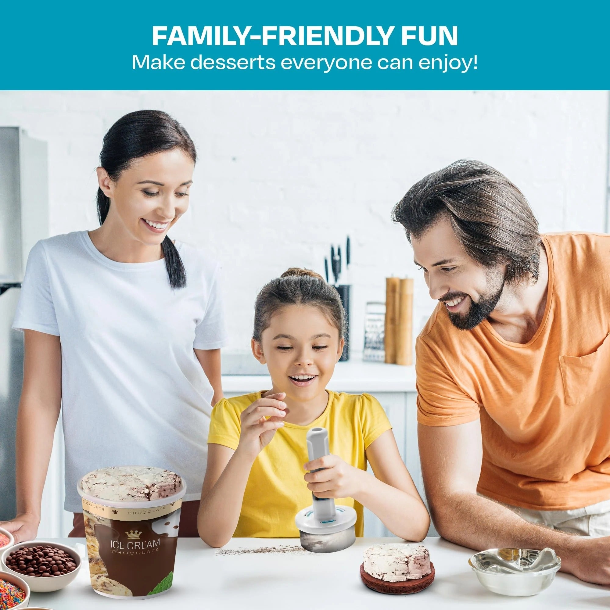FrostMelt™ ScoopMaster — Create Perfect Ice Cream Sandwiches Instantly, No Mess, All Magic