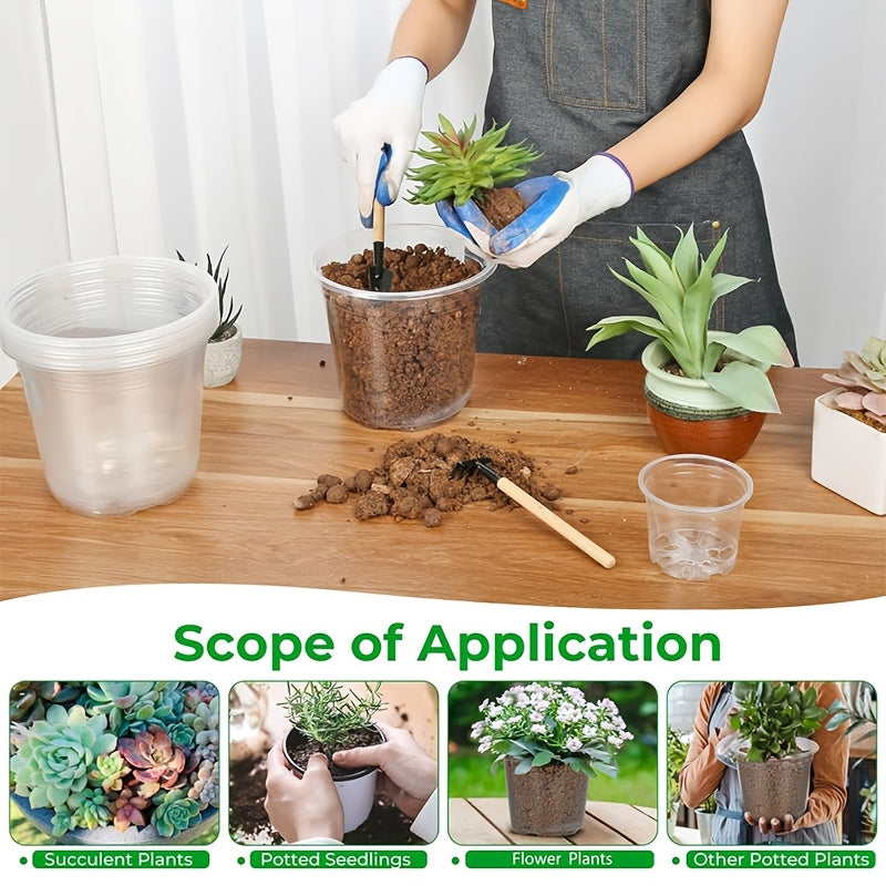 ROOTVIEW GARDEN SET – Clear Pots for Effortless Root Observation