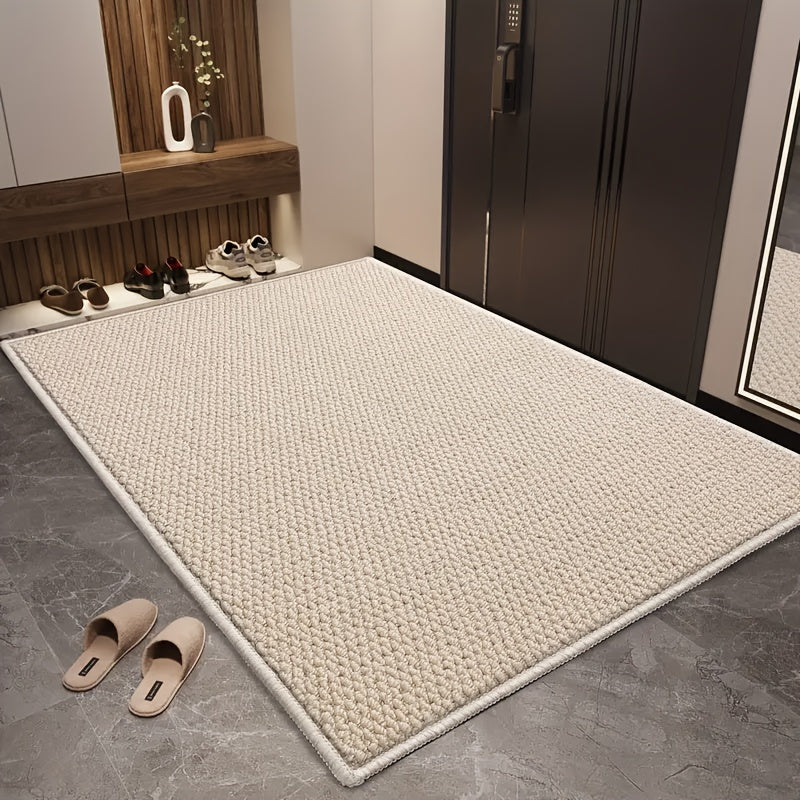 Cozy Welcome Mat with Pineapple Design and Non-Slip Base