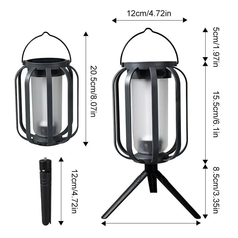 Solar-Powered Lantern with 4 Settings – Ideal for Camping & Garden Gatherings