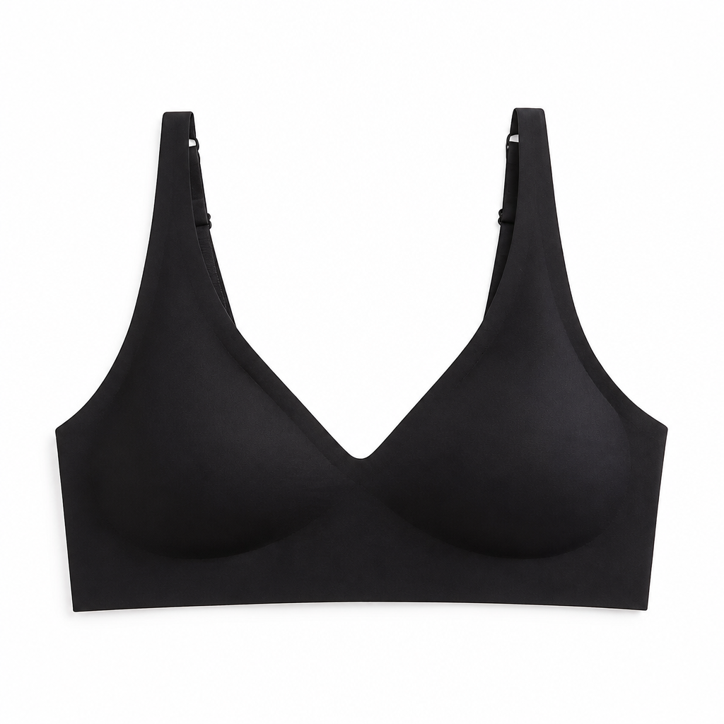 SilkenEase™ – Wire-Free V-Neck Comfort Bra, Invisible Fit