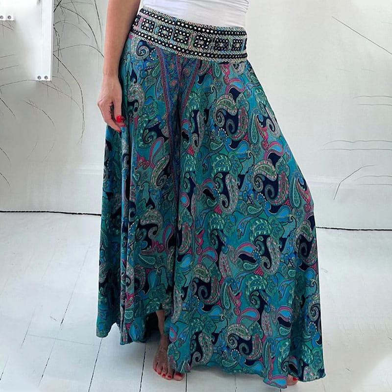 EmberaFlow™ Ethnic Paisley Pants — Unleash Your Bold Style with Featherlight Comfort All Day Long