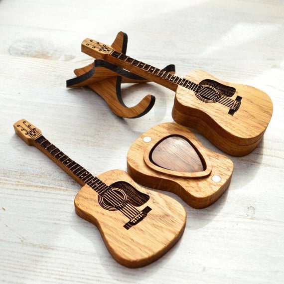 AriaBox™ — Protect Your Picks with Timeless Oak Elegance That Strikes an Emotional Chord