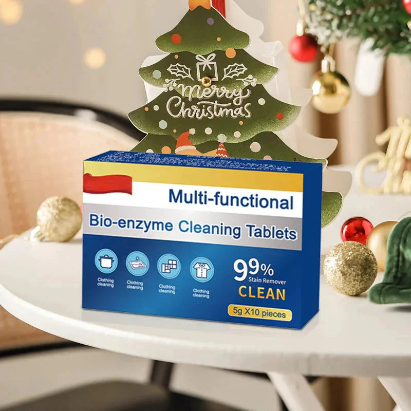 Bio Enzyme Cleaning Tablets | Removes Stains, Grease, Odors | Ideal for Textiles and Surfaces | SensoClean