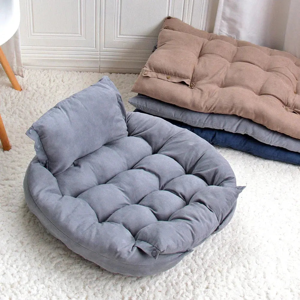 Multifunctional Pet Bed – Sofa, Mat, or Cozy Sleeping Cave