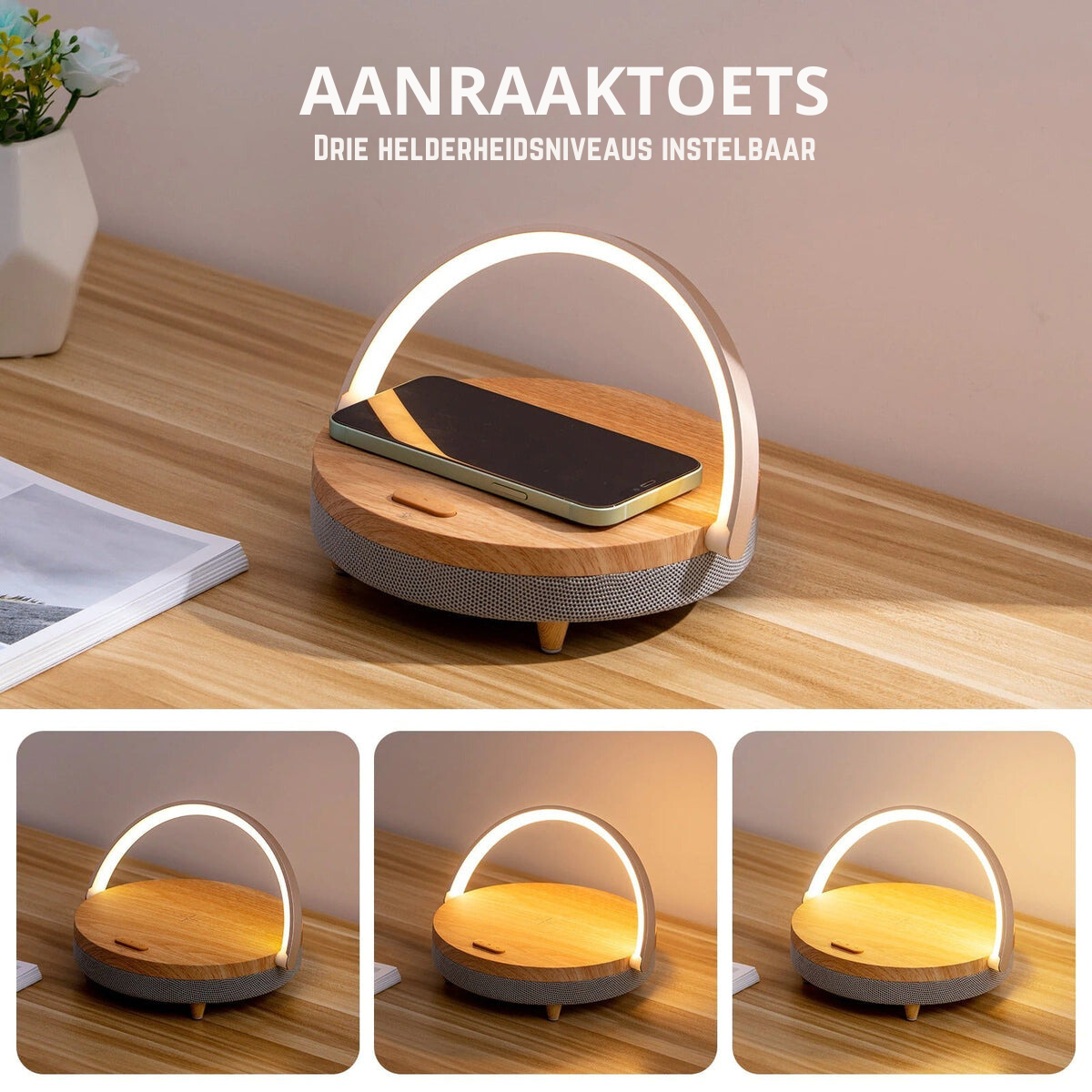 Versatile LED Desk Light with Bluetooth Sound and Charging Hub