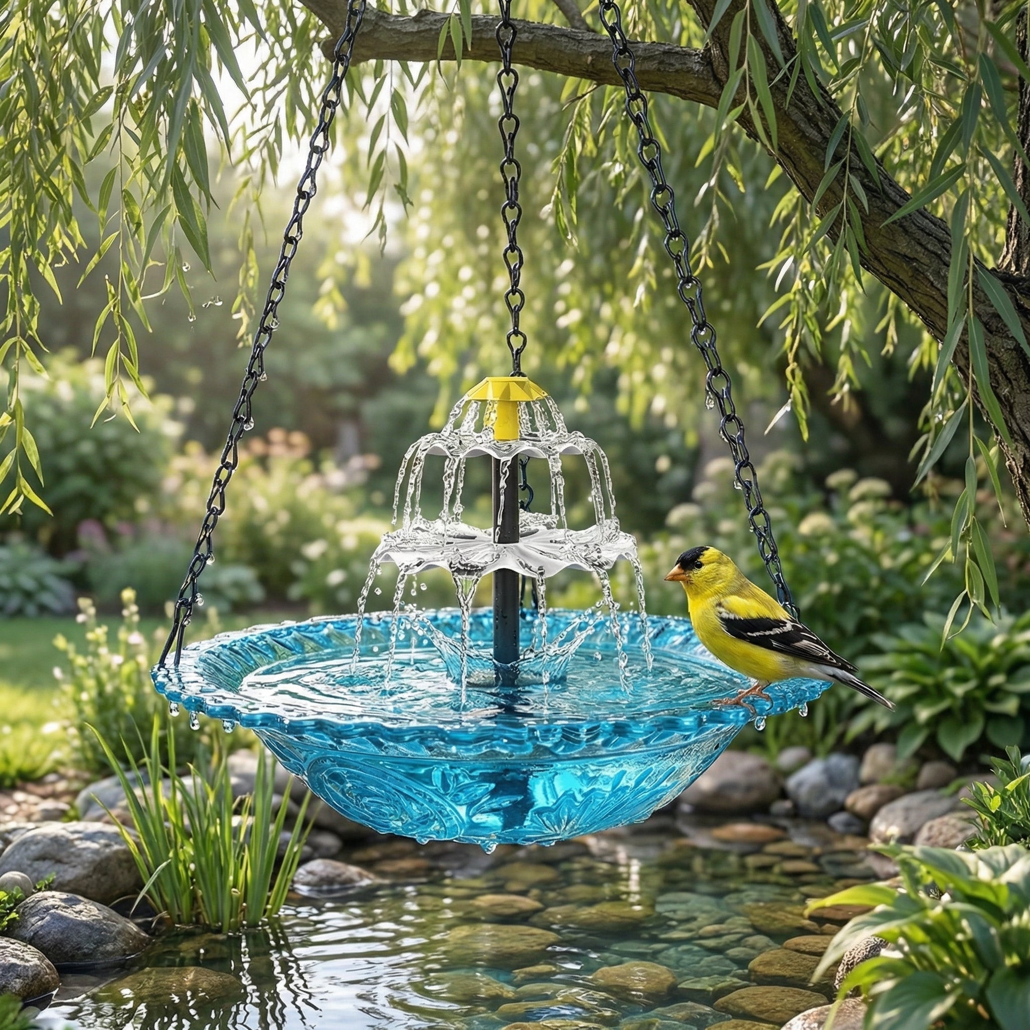 AuroraFlow™ — Transform Your Garden into a Sunlit Haven of Serenity and Birdsong