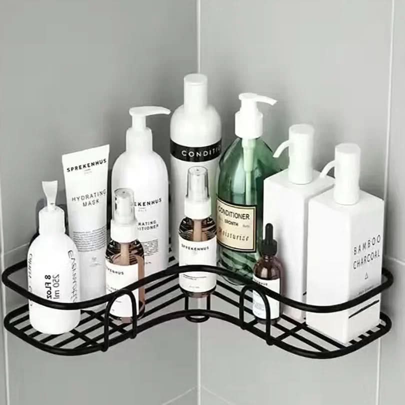 Metal Bathroom Shelf Organizer - Wall Mounted Storage Solution