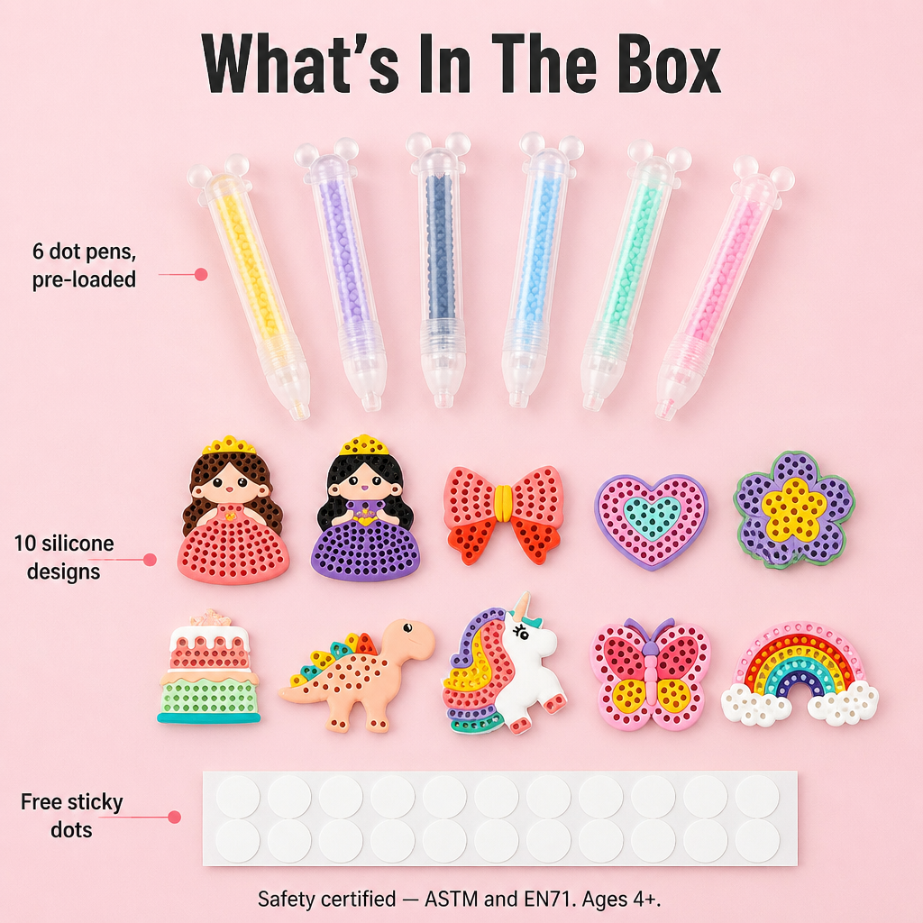 PrismPearl™ — Swap Screen Time for Sparkly Bead Stickers Kids Crave