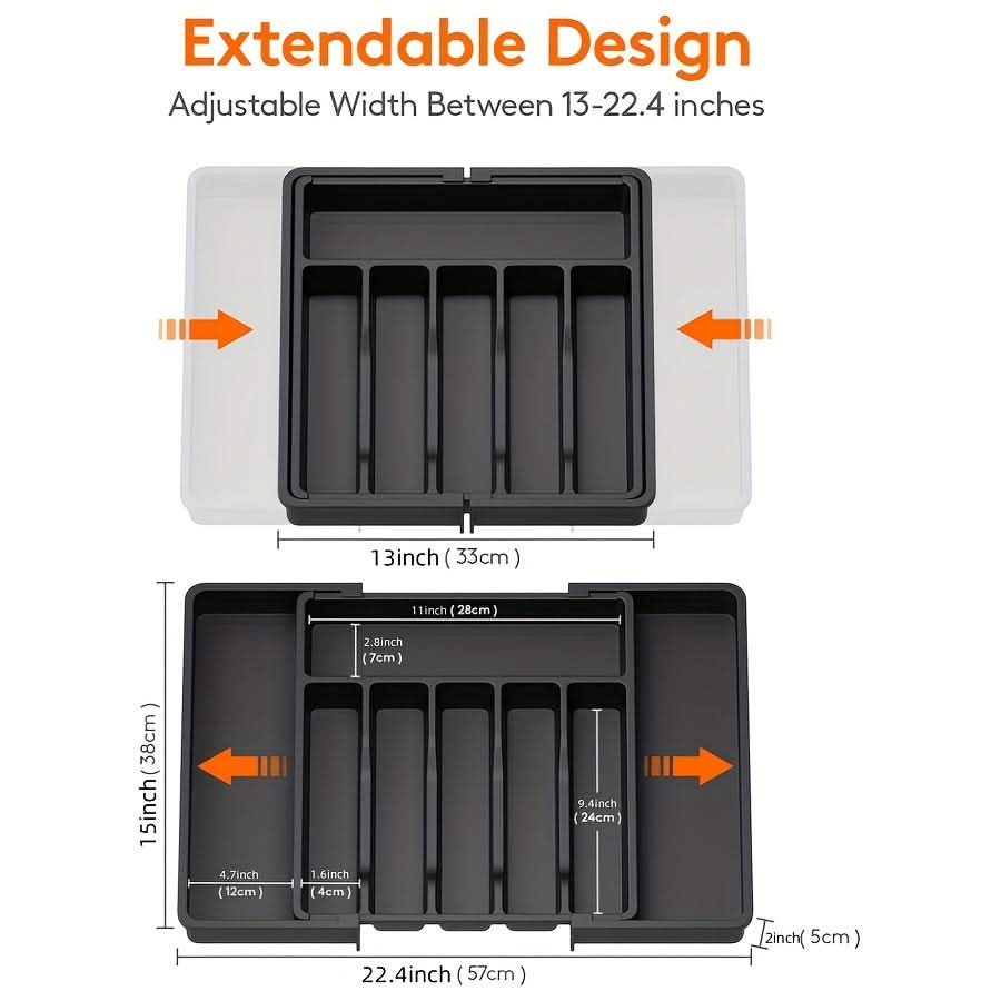 Expandable Kitchen Drawer Utensil Organizer