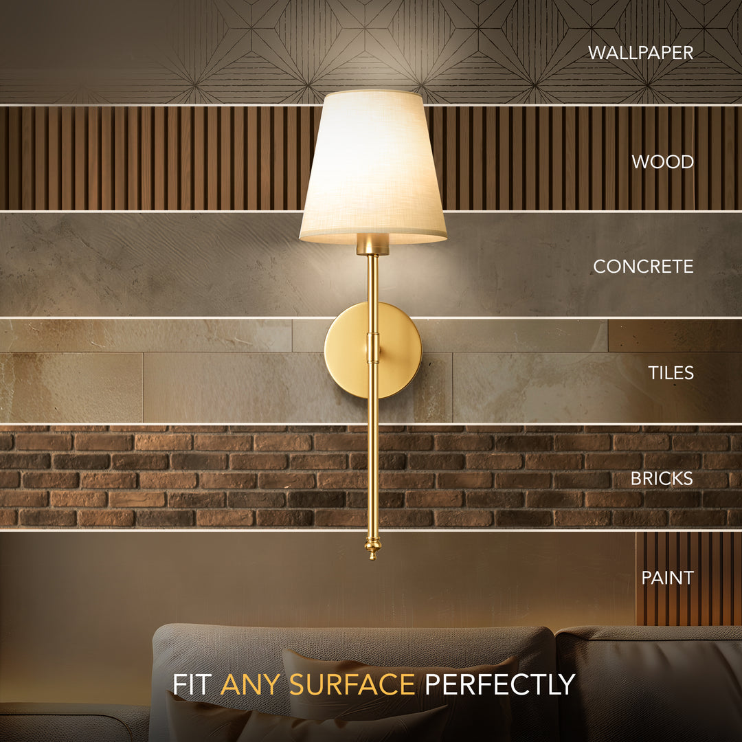 Cordless Wall Light with Remote – No-Drill Setup