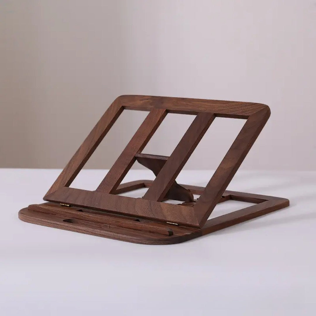 ElevatePro - 11-Inch Adjustable Wooden Laptop Stand for Comfort
