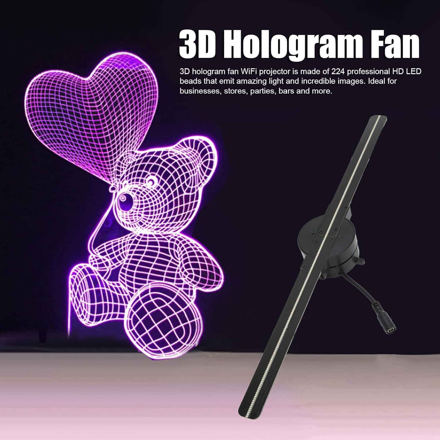 NovaLume™ Hologram Fan — Transform Any Space into a Jaw-Dropping 3D Spectacle That Commands Every Eye