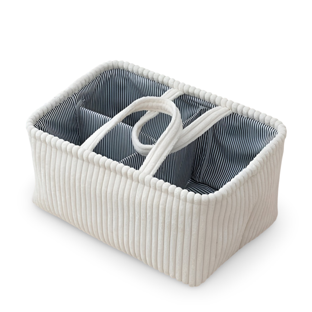 Storage Basket | Open Frame | Fabric Bin That Holds Shape | HomeCaddy