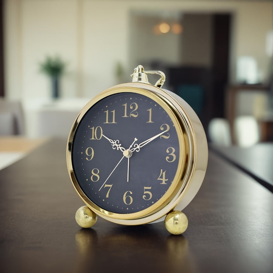 Timeless European-Style Silent Desk Clock for Peaceful Spaces