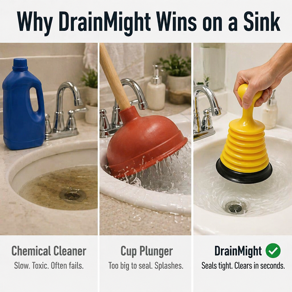 DrainMight™ — Clear Tough Sink Clogs Fast Without the Fuss