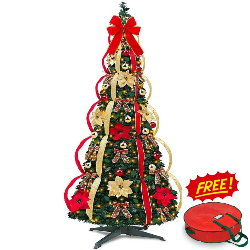 FiraLuxe™ Folding Christmas Tree — Effortless Holiday Glow That Sparks Joy Instantly