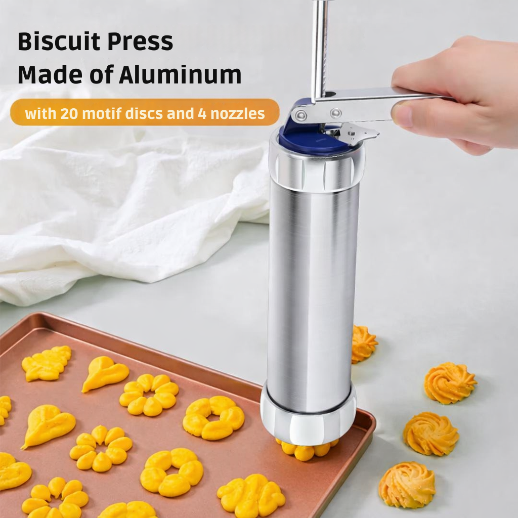 Cookies | Aluminum Dough Stamper | Piped Pastries and Decorating | Bakezy