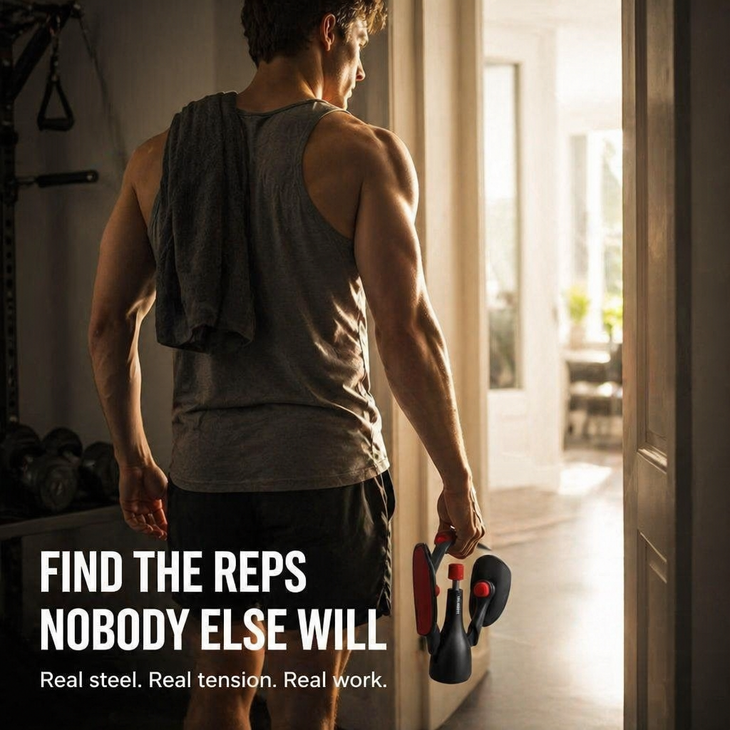 StrongFlex™ — Work Adductors, Chest & Core Wherever You Can Sit