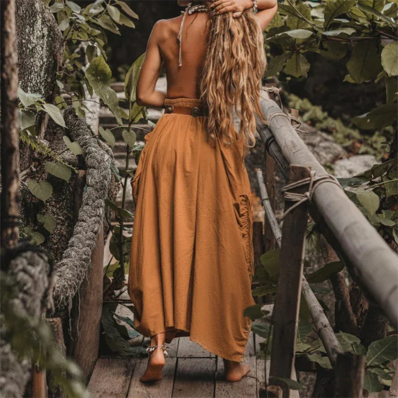 LuminaFlow™ Maxi Skirt — Unleash All-Day Comfort and Effortless Style with Pockets That Keep Up