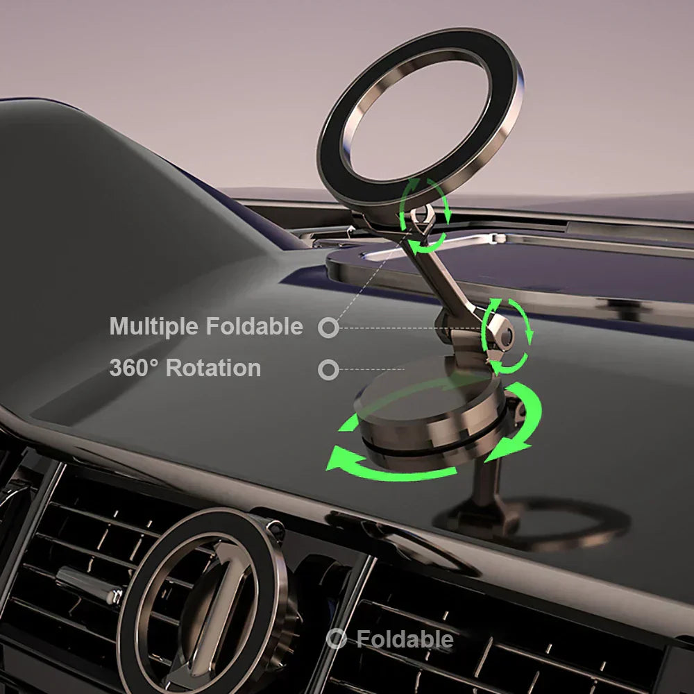 Versatile Magnetic Car Phone Mount with 360° Flexibility