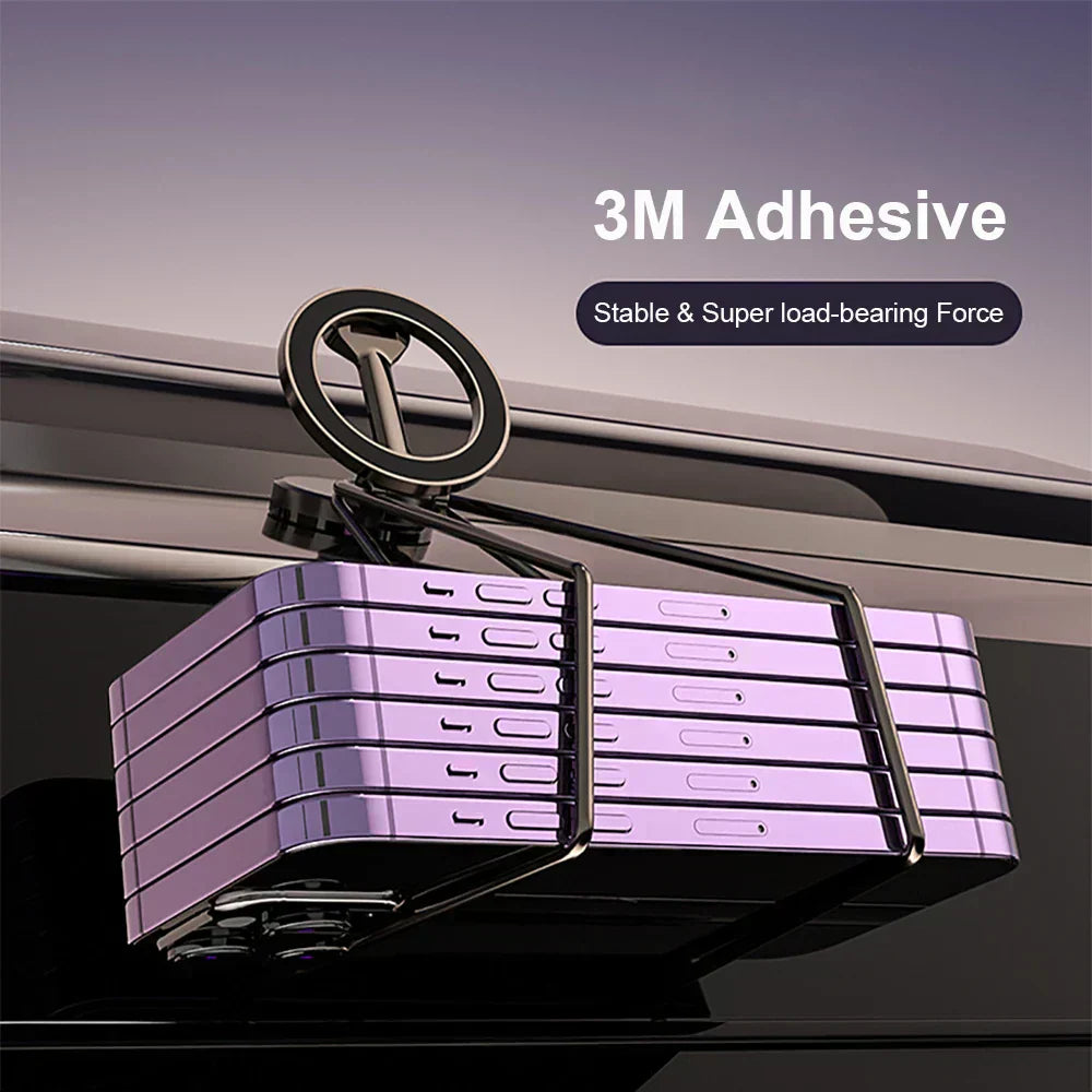 Versatile Magnetic Car Phone Mount with 360° Flexibility