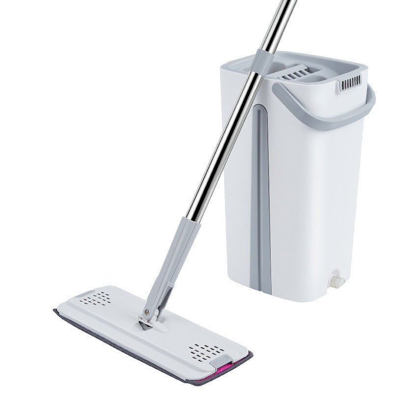Versatile 360° Cleaning Mop and Bucket Combo with Microfiber Cloths