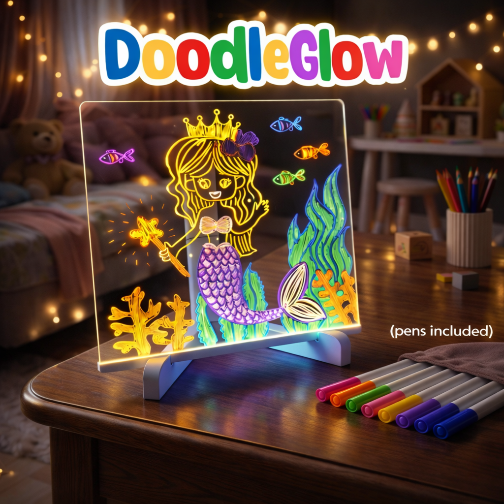 LumoSpark™ — Ignite Your Child’s Imagination with Glowing, Mess-Free Masterpieces