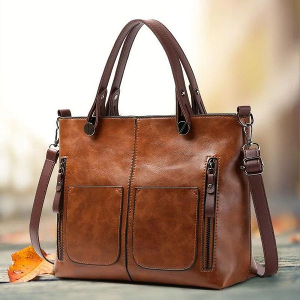 Chic Retro-Inspired Handbag for Women with Adjustable Strap