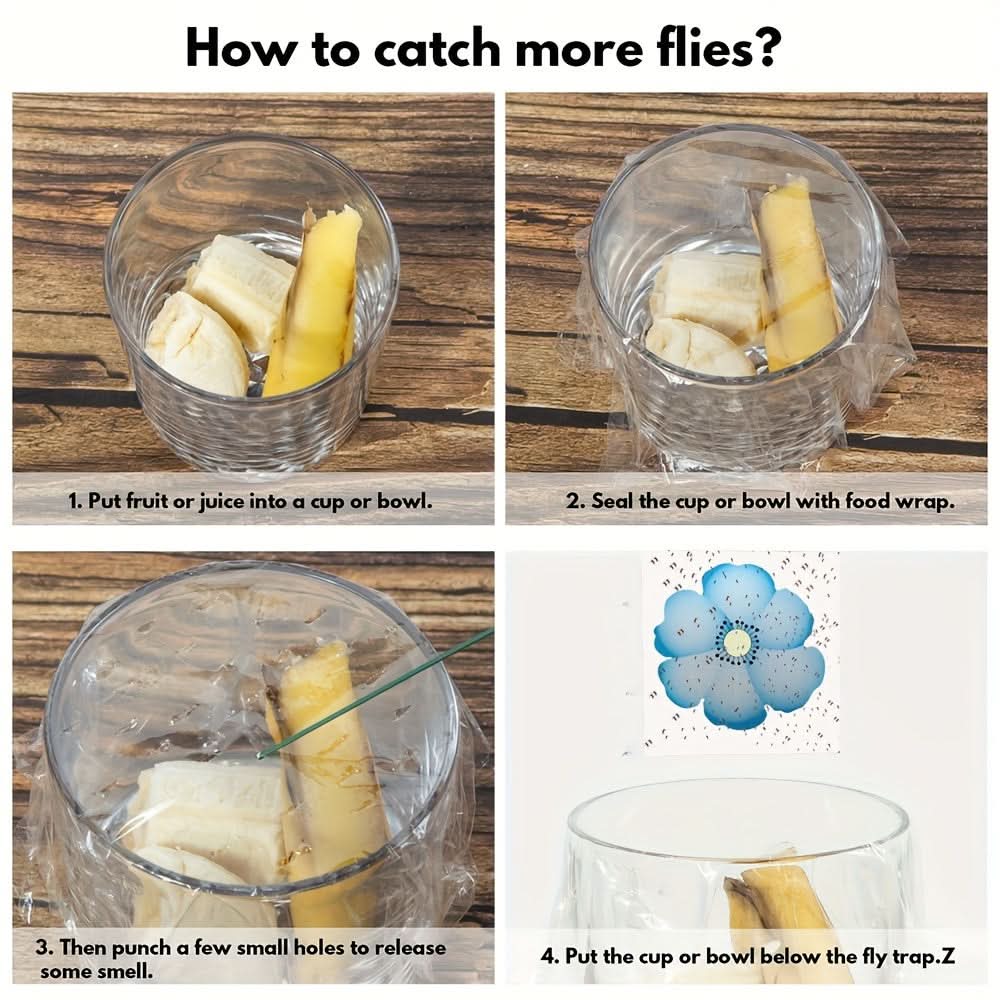 Window Insect Traps for Kitchens and Plants – Sticky Fly Catchers