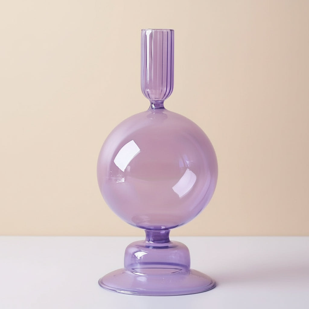 Elegant Glass Candle Holder and Vase for Modern Decor