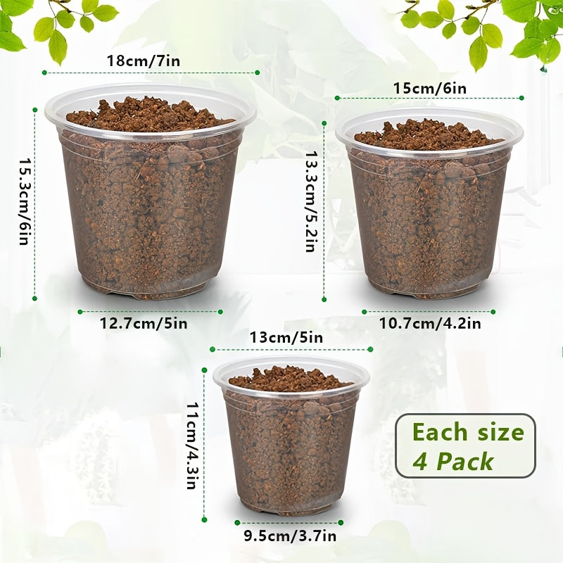ROOTVIEW GARDEN SET – Clear Pots for Effortless Root Observation
