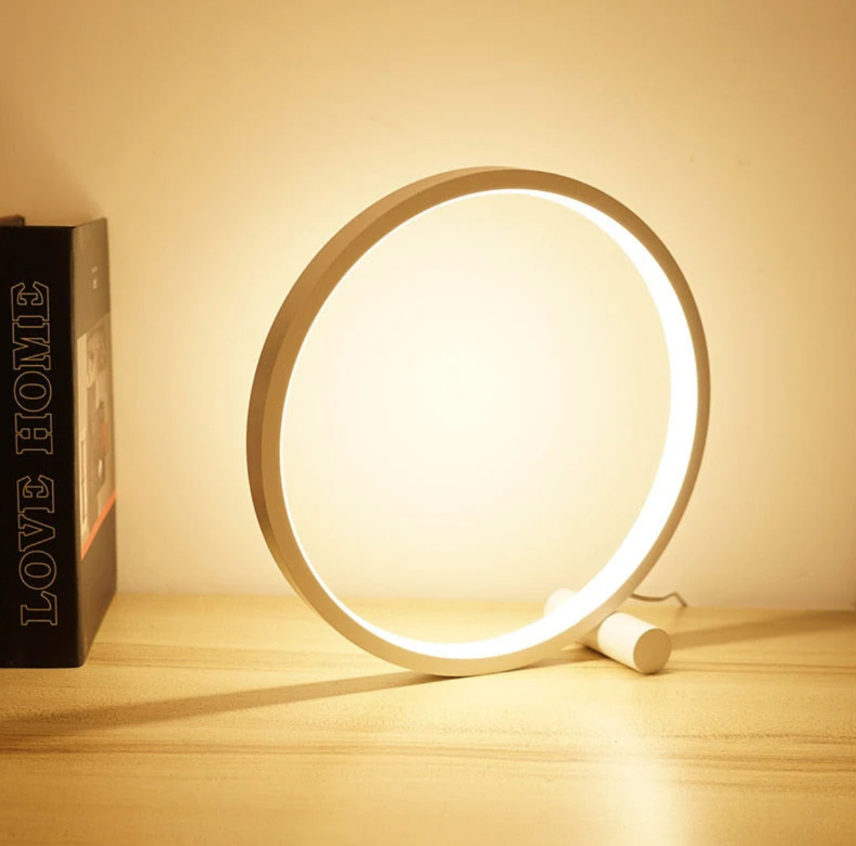 LightCircle - Minimalist Touch-Control Table Lamp with Dimming Feature