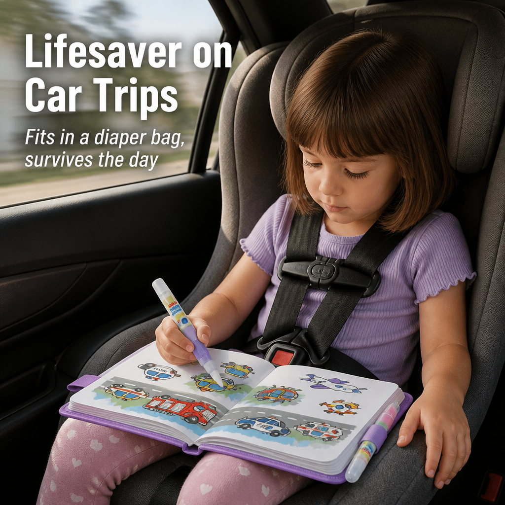 SplashCraft™ — Keeps Kids Busy Hours with Quiet Colouring and Zero Stains